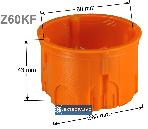 Puszka instalacyjna 60mm płytka pomarańczowa Z60KF 33048008 Simet 4